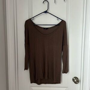 Gap oversized rayon size M dark brown